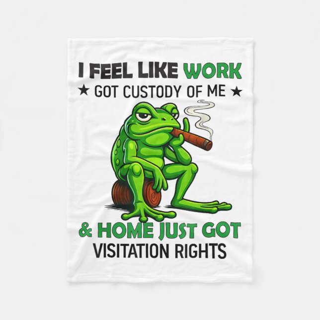 Manta Polar Frog Smoking I Feel Like Work Got Custody Of Me An (Anverso)