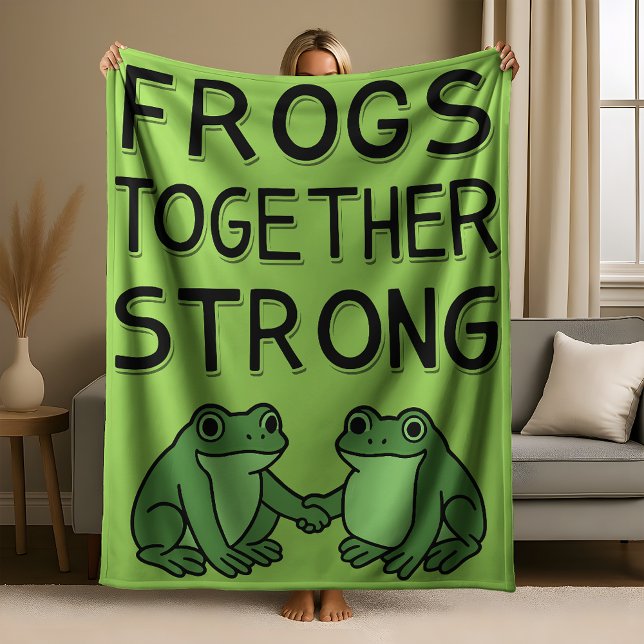 Manta Polar Frogs Together Strong Portland Frog Protest (Subido por el creador)