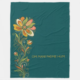 Manta Polar Fronteras de zarcillos de poder floral retro 1 + t