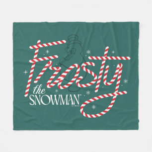 Manta Polar Frosty el logo de Snowman Candy Cane