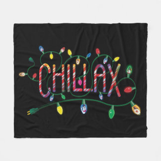 Manta Polar Frosty the Snowman™ | Luces navideñas "Chillax"