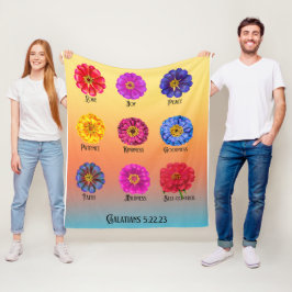 Manta Polar Fruitage of the spirit With Zinnias 