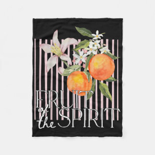 Manta Polar Fruta Cristiana Del Naranja De Fruta Vintage De Es