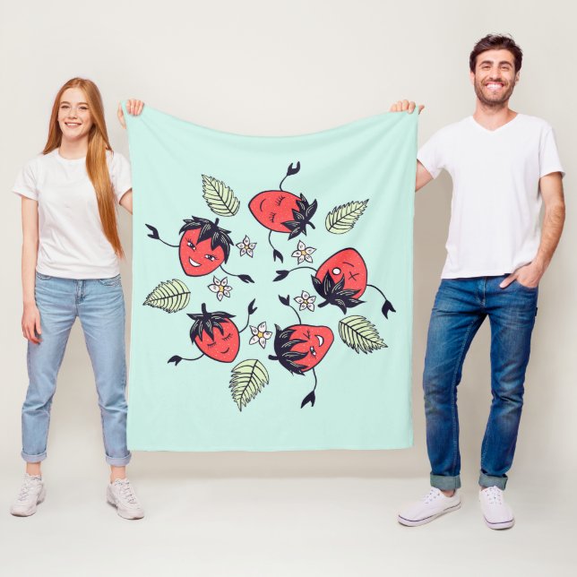 Manta Polar Fruta de Kawaii (In situ)