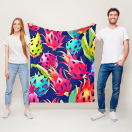 Manta Polar Fruta del dragón colorido