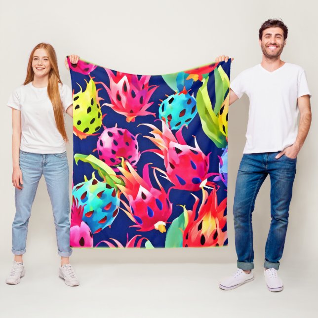 Manta Polar Fruta del dragón colorido (In situ)