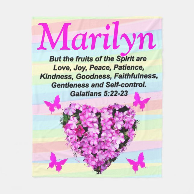 MANTA POLAR FRUTAS DE FLORES ROSAS DEL PERSONALIZADO ESPÍRITU  (Anverso)