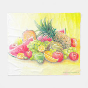 Manta Polar Frutas felices