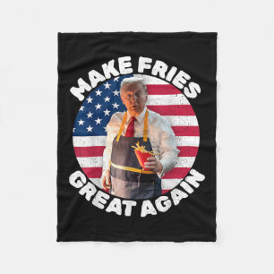 Manta Polar Fry francesa Donald Trump 2024 - Hacer Fries Franc