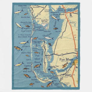 Manta Polar Ft. Mapa de Myers