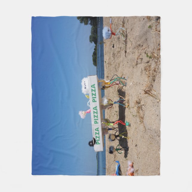 Manta Polar Fubby's die op het strand een pizza stelen. (Anverso)