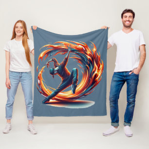 Manta Polar Fuego callejero de ruptura con energía urbana