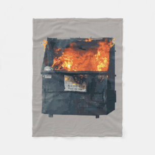 Manta Polar Fuego en el Contenedor - divertido desorden