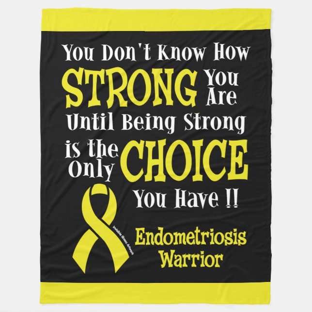 Manta Polar Fuerte/Elección...Endometriosis (Anverso)