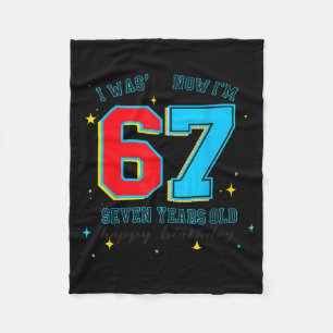 Manta Polar Fui 6 Ahora Soy 7 Cumpleaños, Divertido 67 Meme Vi