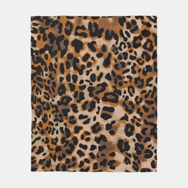 Manta Polar Full seamless jaguar cheetah animal skin pattern. (Anverso)