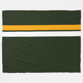 Manta Polar Fun Amarillo Tiras De Carreras De La Parte Superio