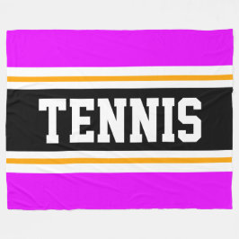 Manta Polar Fun Bold Athletic Bright Pink Black TenNIS Stripes