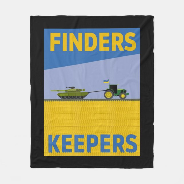 Manta Polar Fun Farmer Tractor Ucrania Bandera Buscadores Ke (Anverso)