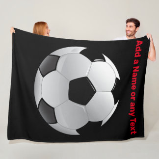 Manta Polar Fun Football Soccer ball Fleece Throw Blanket