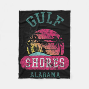 Manta Polar Fun Gulf Shores Vintage Difícil Playa Alabama N