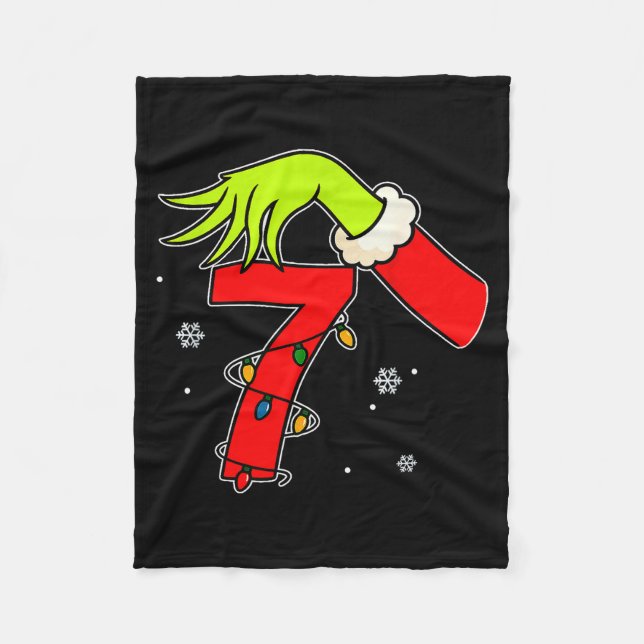 Manta Polar Fun Number 7 Christmas 67 Six Seven Meme Xmas Men  (Anverso)