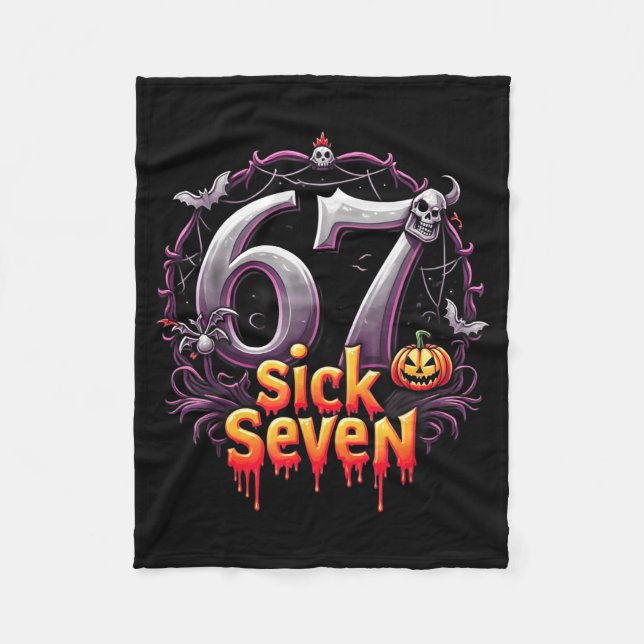 Manta Polar Fun Six Seven 6 7 Meme Design Fun Sick Seven Hallo (Anverso)