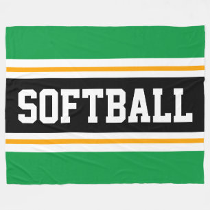 Manta Polar Fun SOFTBALL brillante Green Black Athletic Stripe