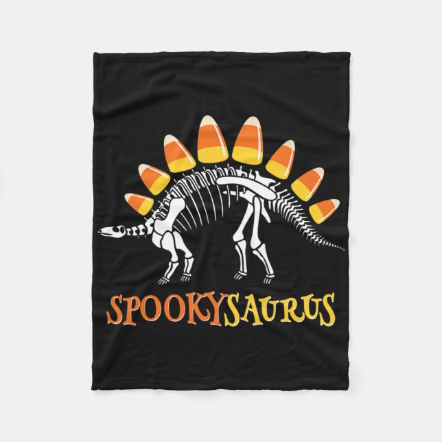 Manta Polar Fun Spookysaurus Candy Corn Dinosaur Halloween Tod (Anverso)