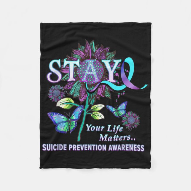 Manta Polar Fun Suicide Prevention Awareness Stay Your Life Pr (Anverso)