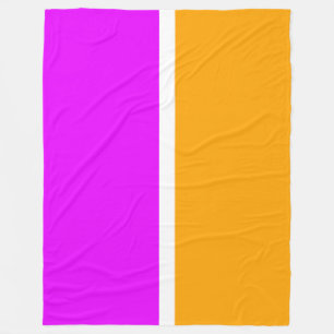 Manta Polar Fun Vivid Tropical Rosa Golden Color Block