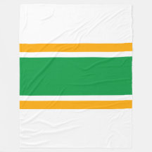 Fun Wide Kelly Green Yellow White Carreras Stripes