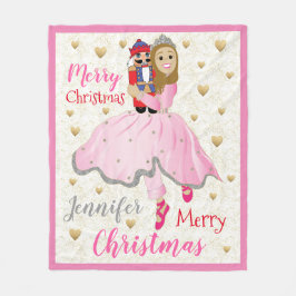 Manta Polar Funcionador Lt Brwn Hair Fleece Blanc/Medium