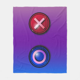 Manta Polar Funda abierta con botones de votación de juego