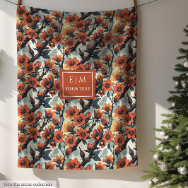 Manta Polar Funda acuática moderna en salvia y cobre