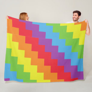 Manta Polar Funda arcoiris 60x80