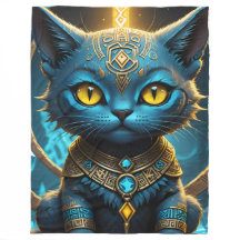 Funda azul para gatos