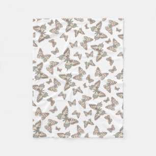 Manta Polar Funda con estampado de mariposa entintada