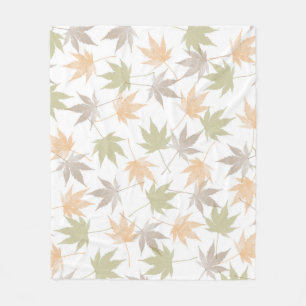Manta Polar Funda de belleza de hojas de otoño
