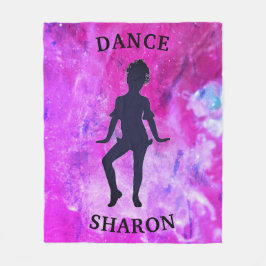 Manta Polar Funda de danza rosa y púrpura para galaxia