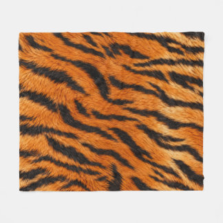 Manta Polar Funda de edredón de impresión de piel de tigre rea