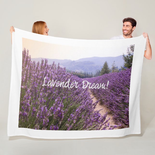 Manta Polar Funda de ensueño de lavanda (In situ)
