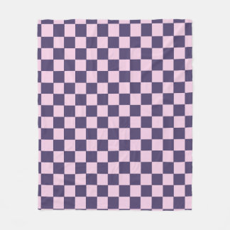 Manta Polar Funda De Fleece Pink And Purple Checkerboard