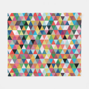 Manta Polar Funda de flete con estampado geométrico colorido