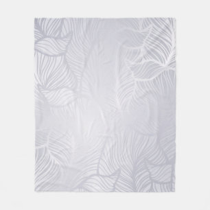 Manta Polar Funda de flete de Damask de plata