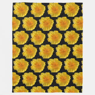 Manta Polar Funda de flor amarillo