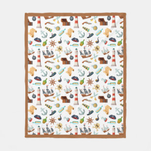 Manta Polar Funda de flotación de patrón pirata perfecta