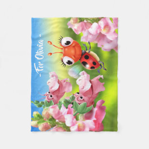 Manta Polar Funda de flote de Ladybug y Snap Dragons