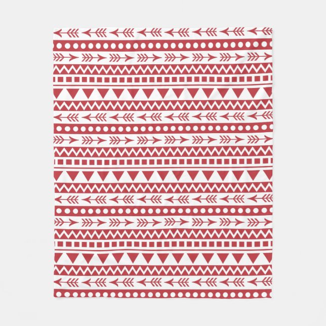 Manta Polar Funda de flote de patrón azteca (Anverso)