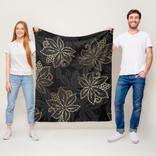 Manta Polar Funda de flote de patrón de Damasco floral